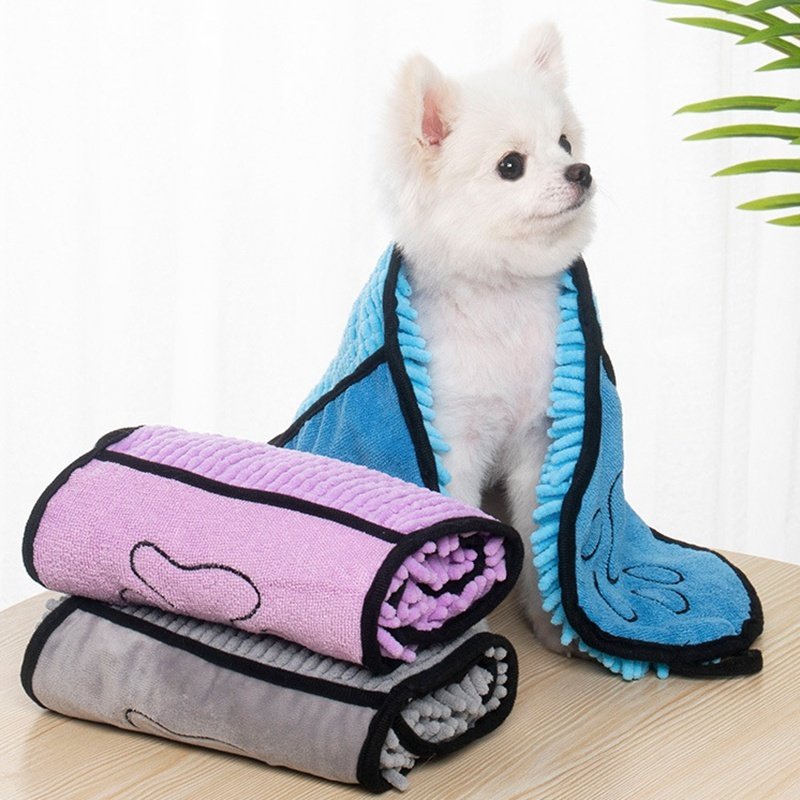 BlueTarg QuickDry Microfiber Dog Bath Wrap - Image 3