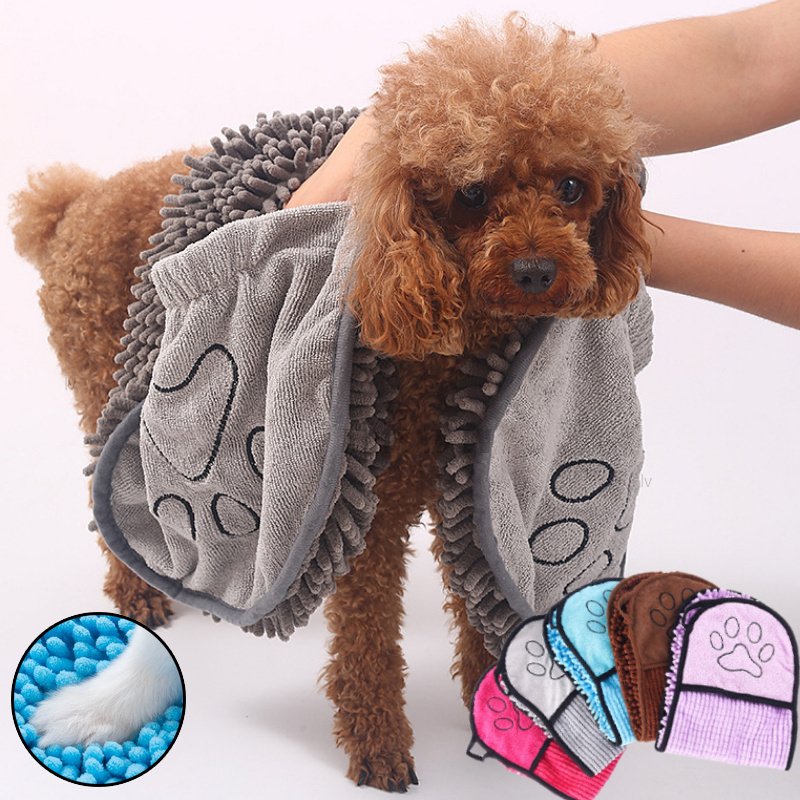 BlueTarg QuickDry Microfiber Dog Bath Wrap - Image 6